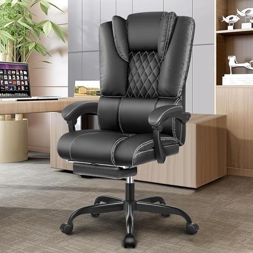 Office Chair, Big And Tall Office Chair Desk Chair Comfy Heavy Duty Home Office Desk Chairs Computer Chair With Footrest Executive Leather Office Chai Office Chair, Big And Tall Office Chair Desk Chair Comfy Heavy Duty Home Office Desk Chairs Computer Chair With Footrest Executive Leather Office Chai