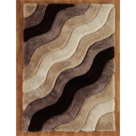 Links Wave Chocolate 5x7, Rug