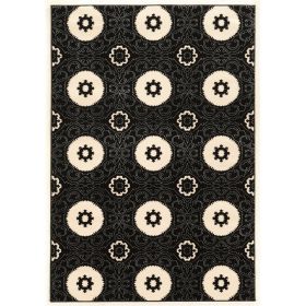 Prisma Karma Black & White 5.3x7.6, Rug