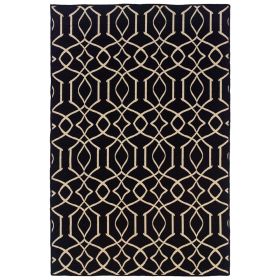 Salonika Reversible Irongate Black 5x8, Rug