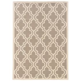 Silhouette Quatrefoil Grey & Ivory 2x3, Rug