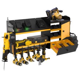 Tool Storage Rack with Charging Station