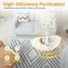 Air Purifiers for Bedroom Home, True HEPA Filter Air Purifiers for Desktop Office Car Pets with USB Cable, Small Air Cleaner,  Remove Smoke, Dust, Odo
