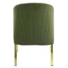ACME Fallon Side Chair (Set-2), Green Velvet & Mirrored Gold Finish DN01956