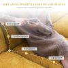 [VIDEO provided][New]118*55" Modern L-shaped Chenille Cloud Sofa with Double Seat Cushions,5-seat Upholstered Indoor Furniture,Sleeper Sofa Couch with