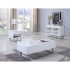 High Glossy White Storage Coffee Table