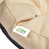 Papasan Wicker Rattan Chair Indoor, 360-Degree Swivel Saucer Chair with Fluffy Cushion,Deep Seating Accent Moon Chair with Solid Twill Fabric,Ideal fo
