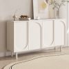 55.1" Modern Arched Door Buffet Wide Sideboard with Storage