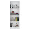 DEPOT E-SHOP Vinton Bookcase with Spacious Tier-Shelving Design, White