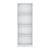 DEPOT E-SHOP Vinton Bookcase with Spacious Tier-Shelving Design, White