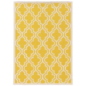 SilhouetteQuatrefoil Yellow & Ivory 5x7, Rug