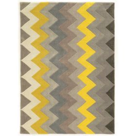 Trio Zig Grey & Yellow 8x10, Rug
